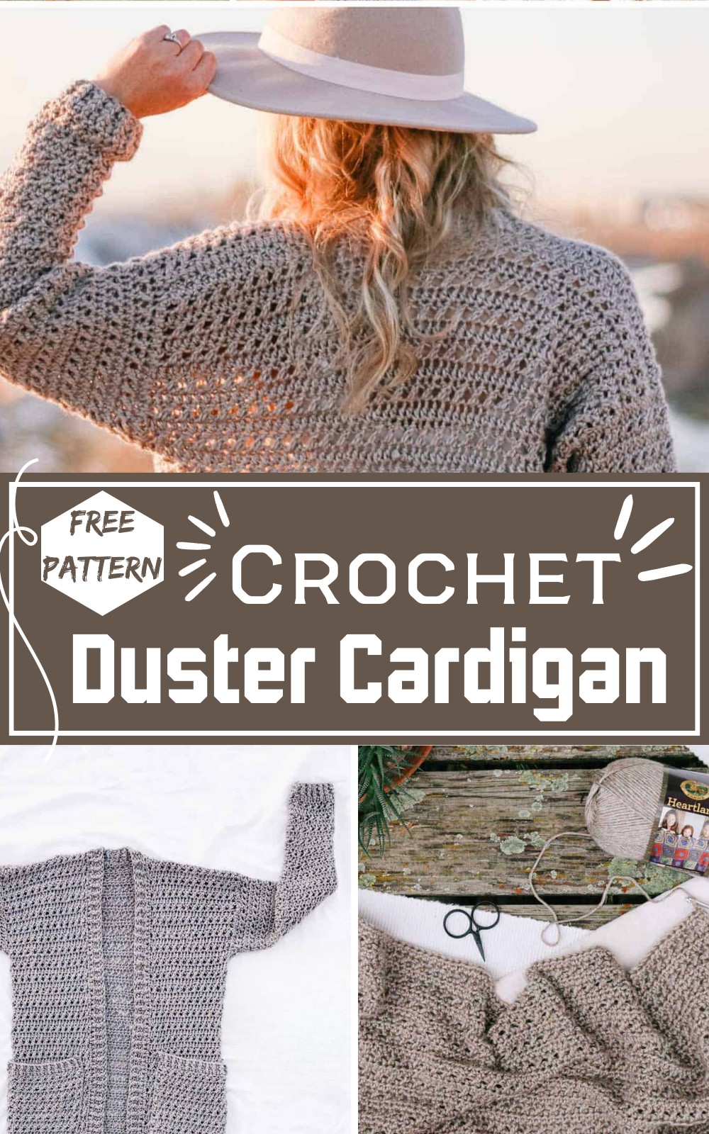 Long Crochet Duster Cardigan