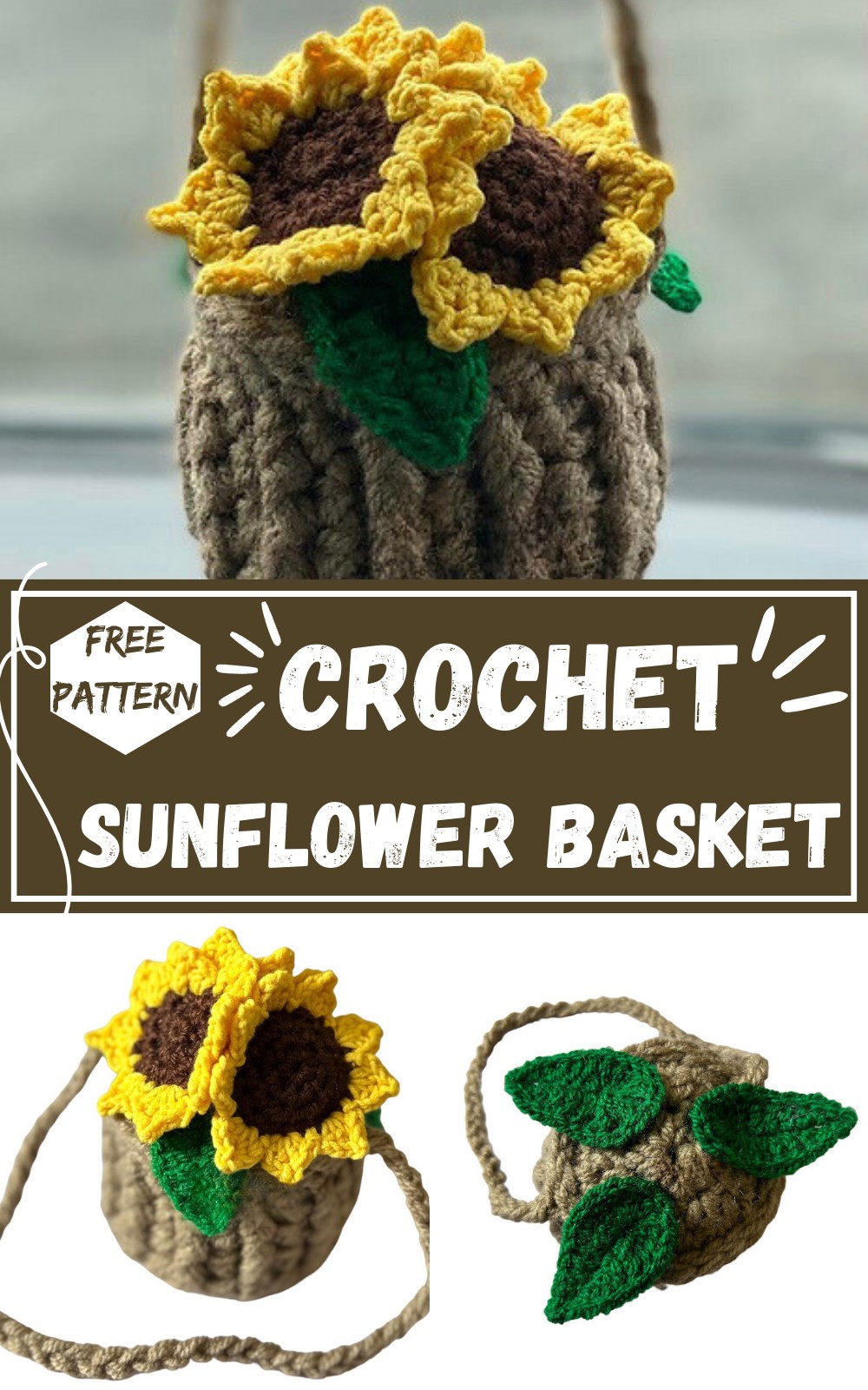 Small Sunflower Basket