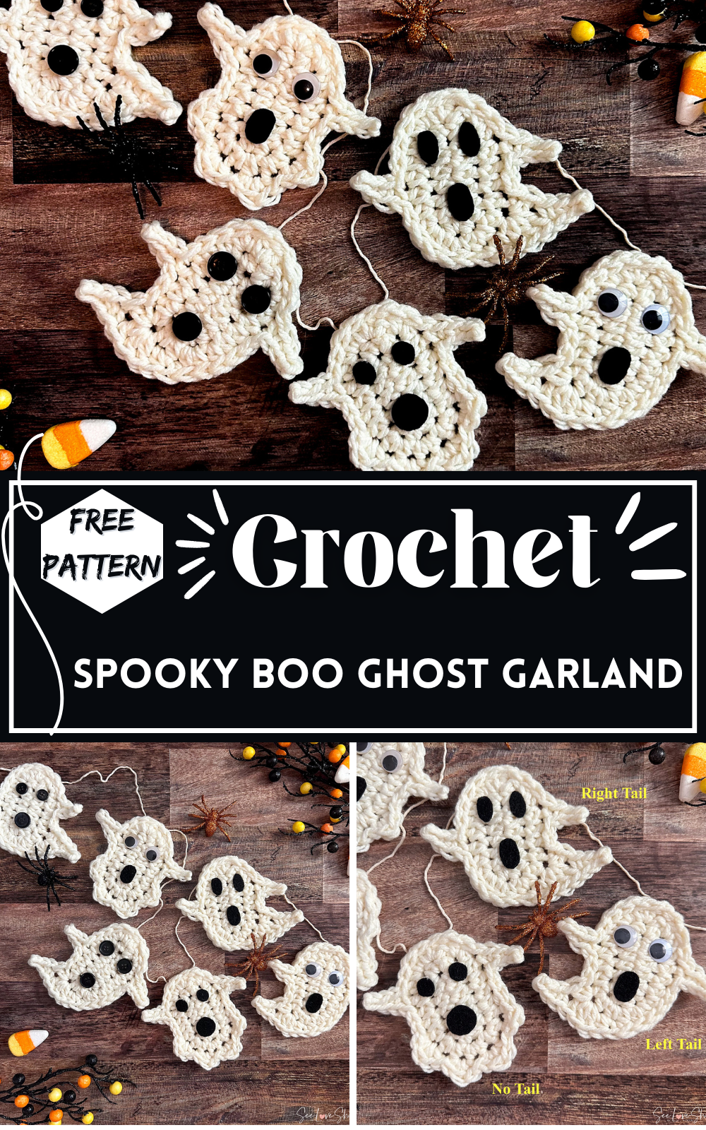 Spooky Boo Ghost Garland