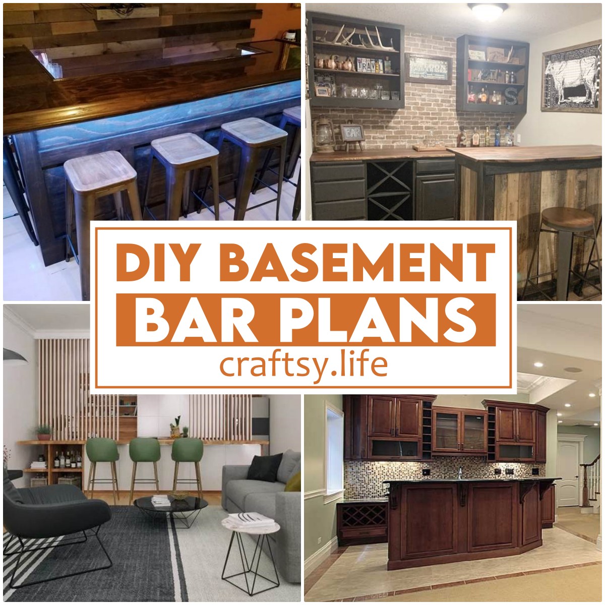 DIY Basement Bar Plans