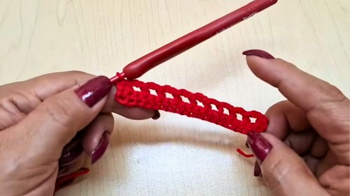 Crochet Christmas Cutlery Holder Pattern 2