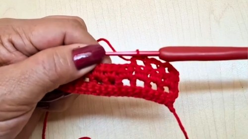 Crochet Christmas Cutlery Holder Pattern 3