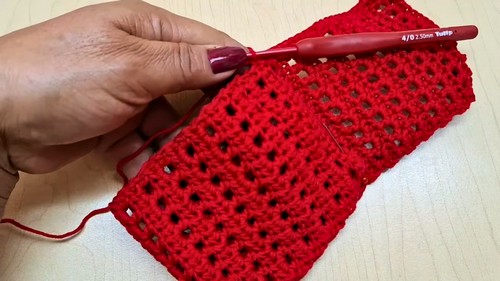 Crochet Christmas Cutlery Holder Pattern 4