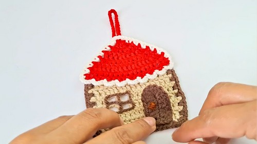 Crochet Christmas House Pattern 7