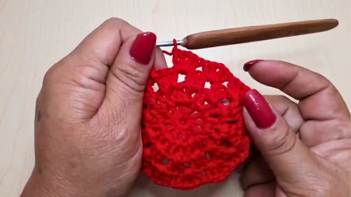 Crochet Christmas Placemat Pattern 3