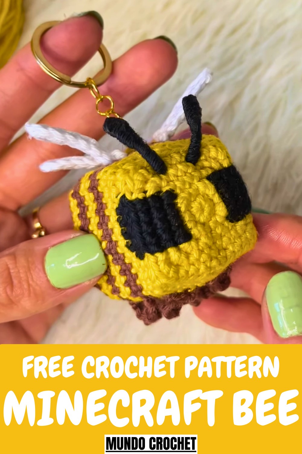 Crochet Minecraft Amigurumi Bee Pattern
