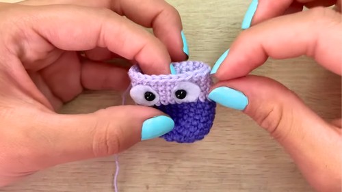 Quick Crochet Owl Keychain Pattern 5