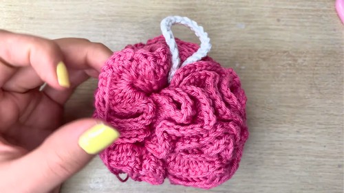 Super Easy Crochet Bath Sponge Pattern 7