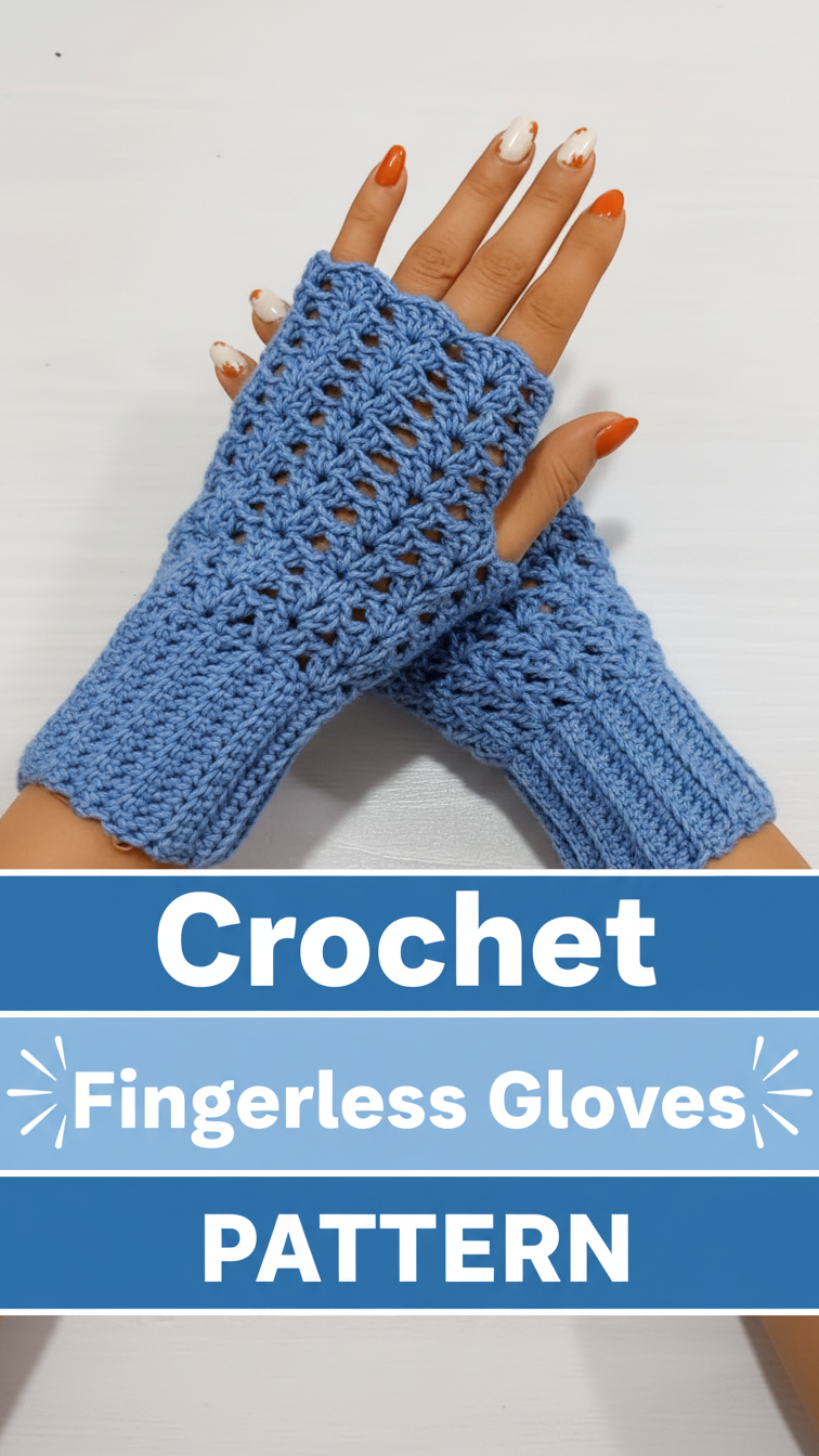 Crochet Fingerless Gloves
