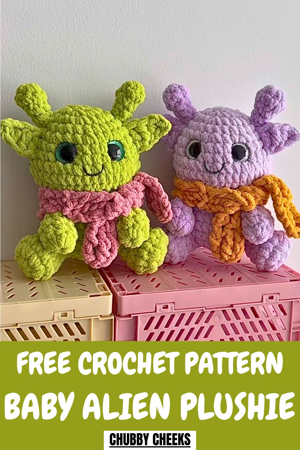 Crochet Baby Alien Plushie Pattern
