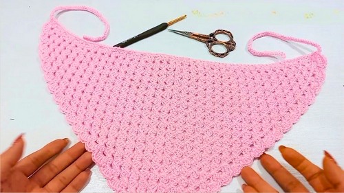 Crochet Bandana Hair Scarf Pattern 8