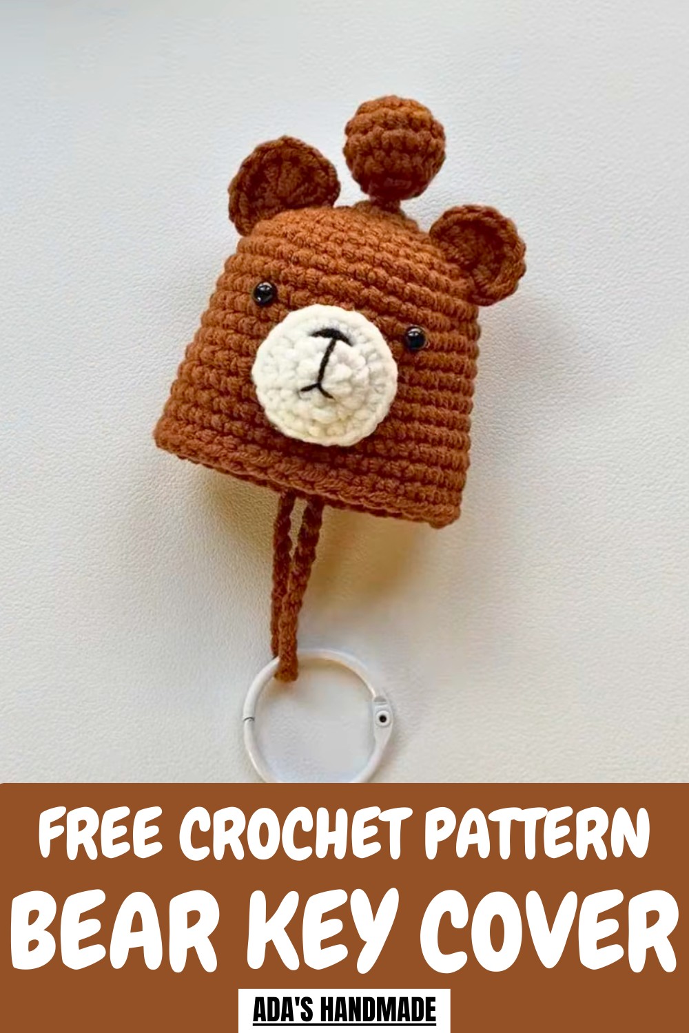 Crochet Bear Key Cover Pattern