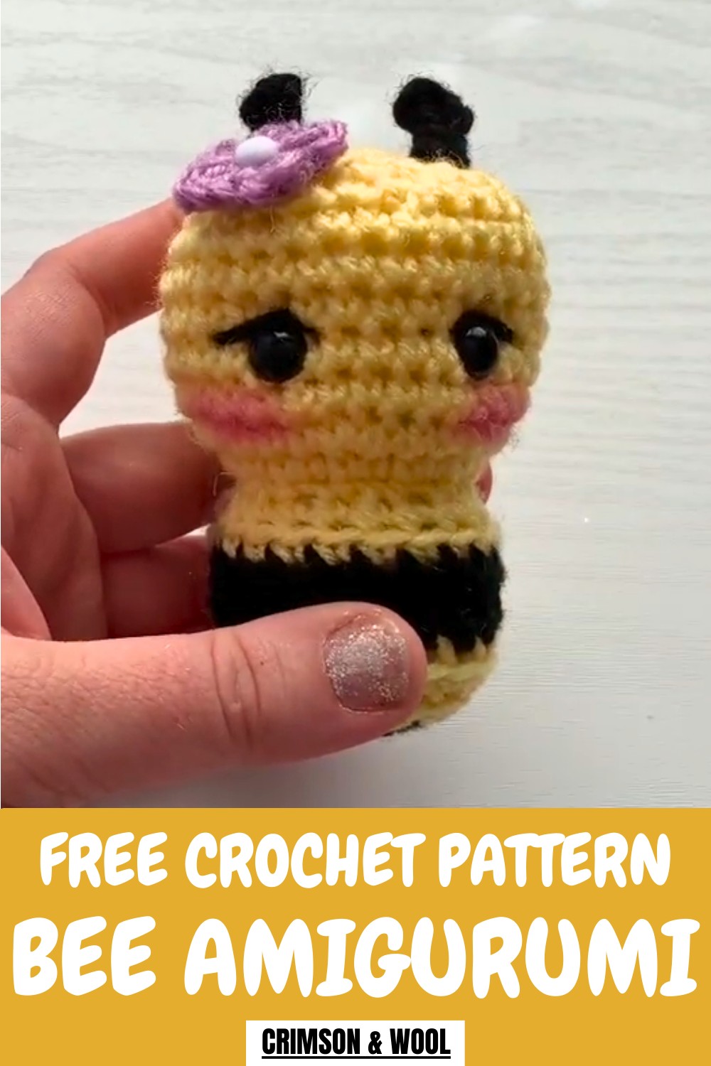 Crochet Bee Amigurumi Pattern