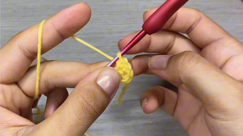 Crochet Bee Keycharm Pattern 1