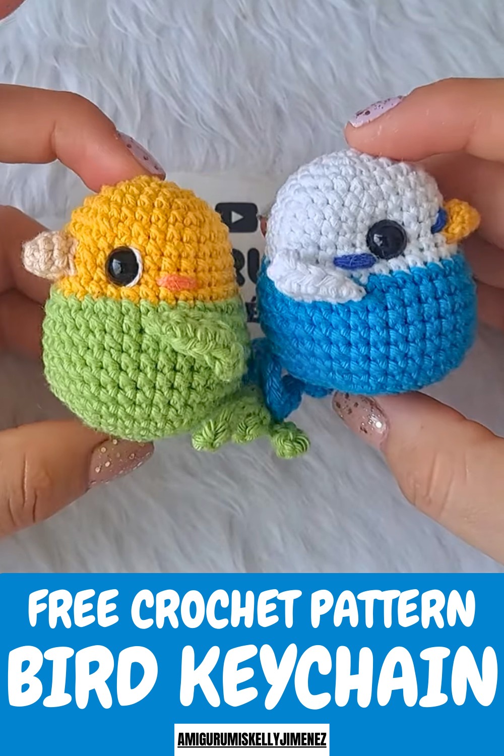 Crochet Bird Keychain Pattern