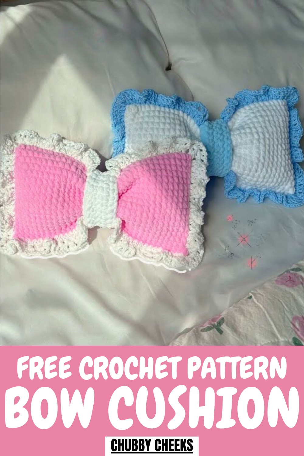 Crochet Bow Cushion Pattern