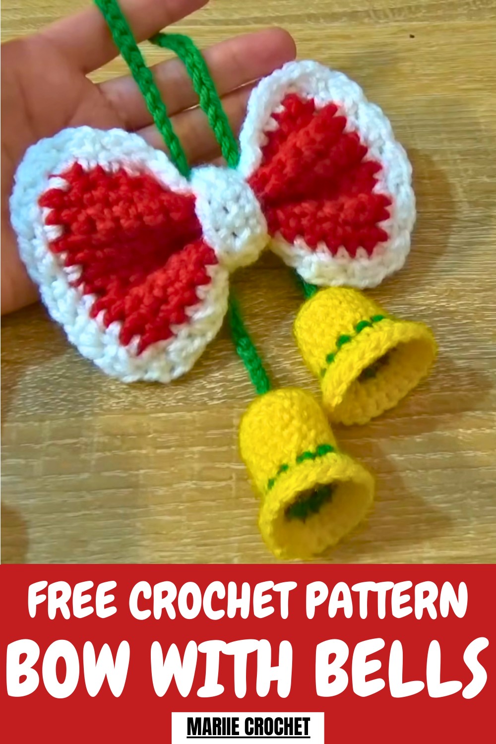 Crochet Bow With Bells Pattern