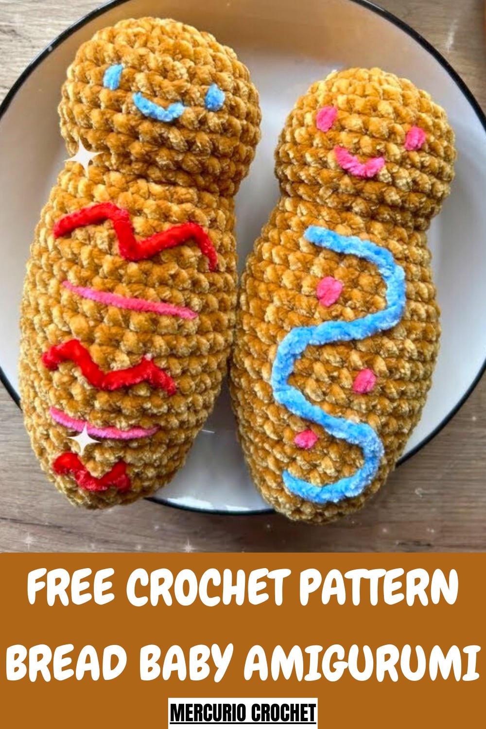 Crochet Bread Baby Amigurumi Pattern