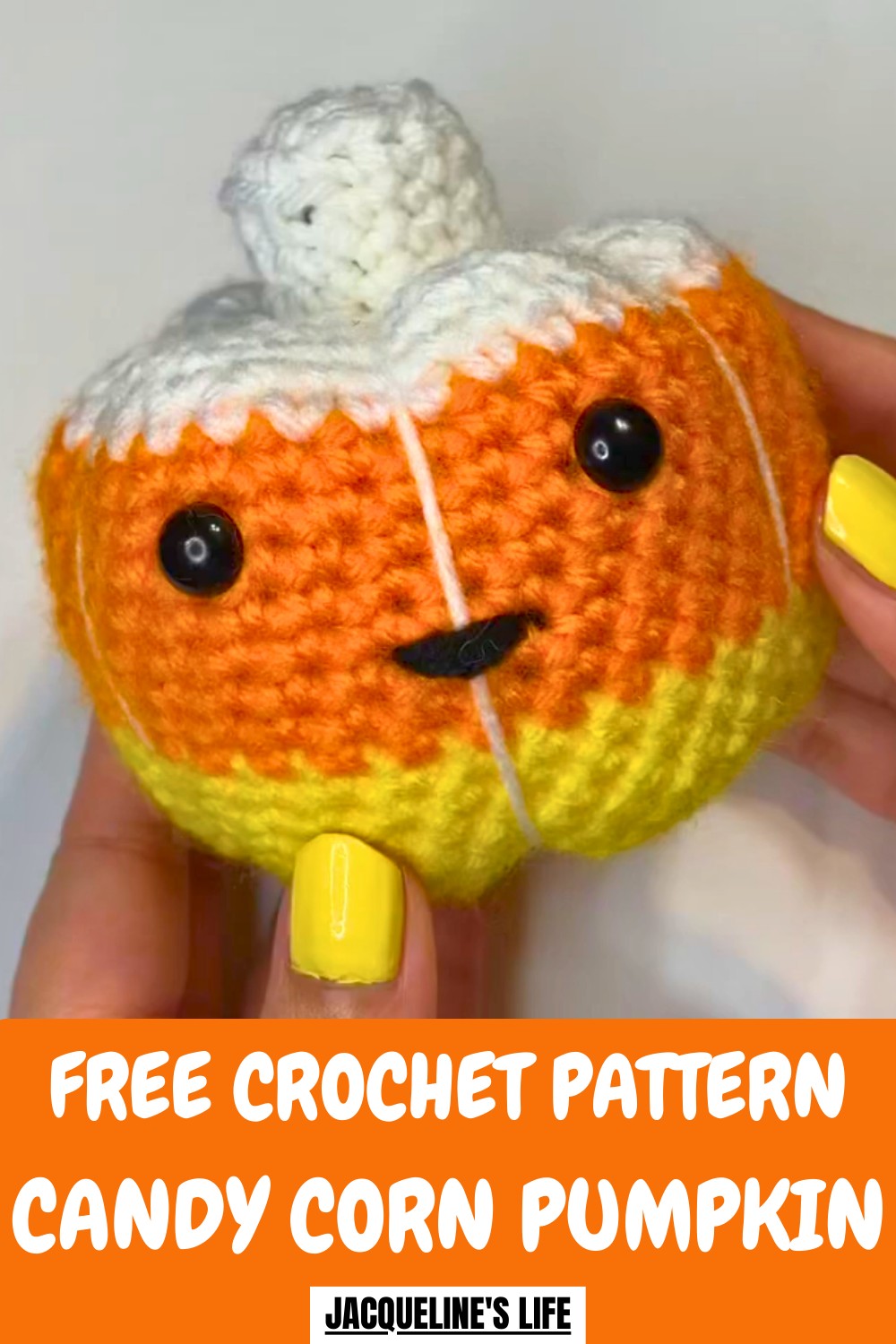 Crochet Candy Corn Pumpkin Pattern