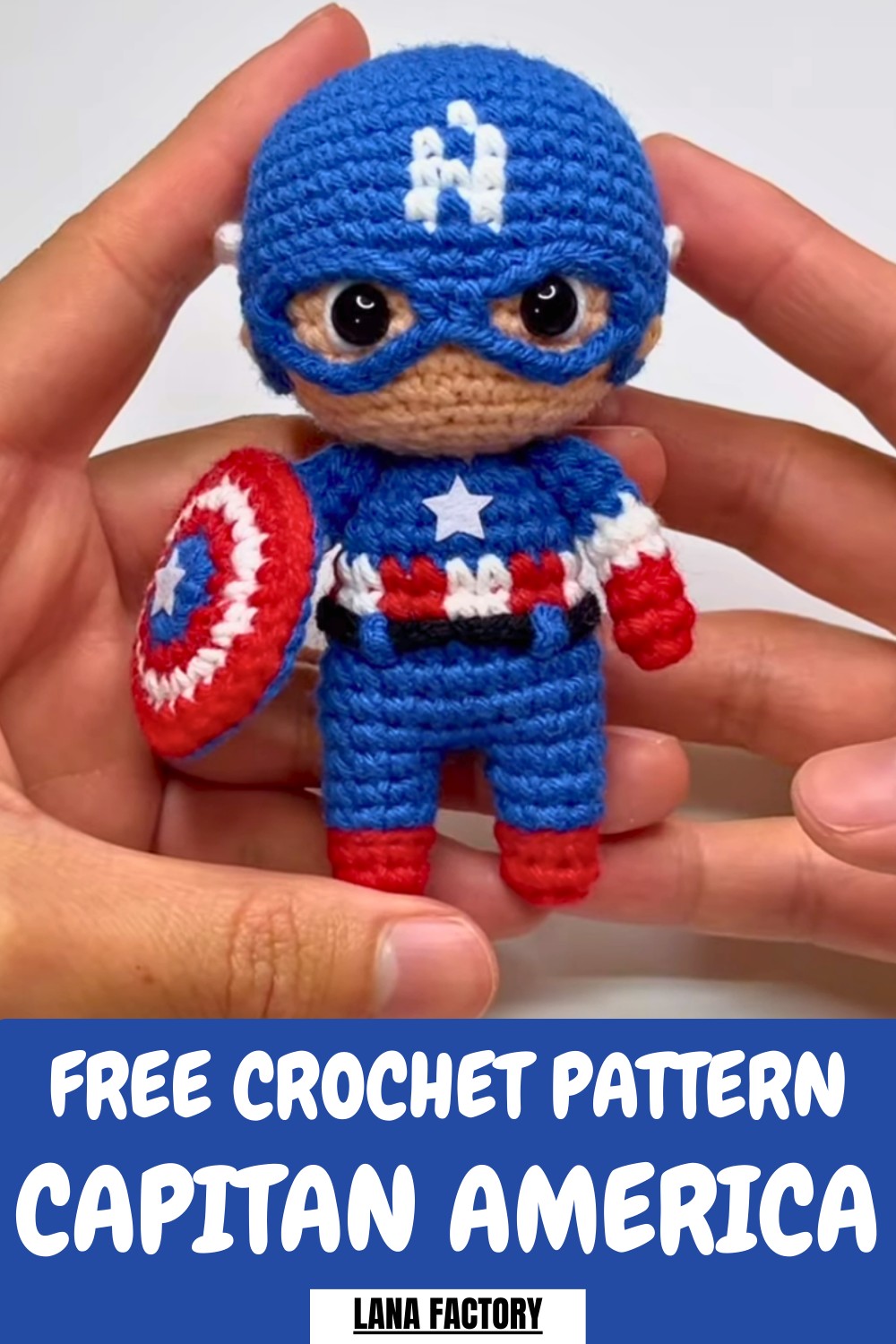 Crochet Capitan America Pattern