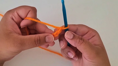 Crochet Carrot Coaster Pattern 1