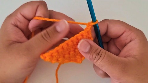 Crochet Carrot Coaster Pattern 3