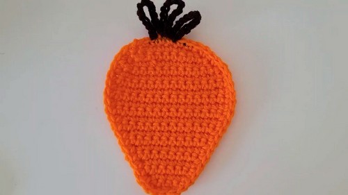Crochet Carrot Coaster Pattern 7