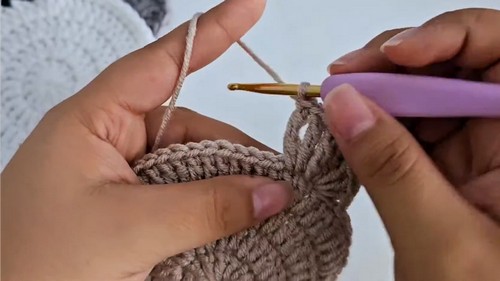 Crochet Cat Coasters Pattern 6