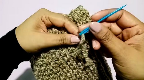 Crochet Cat Ears Hat Pattern 6