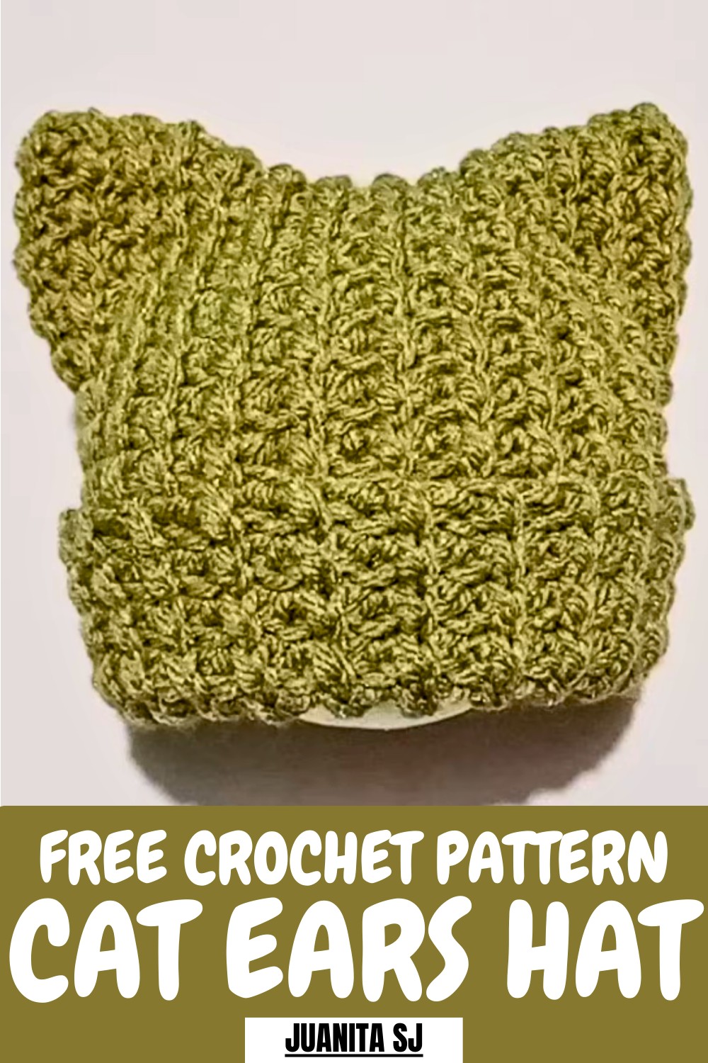Crochet Cat Ears Hat Pattern