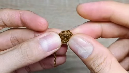 Crochet Cat keychain Pattern 5