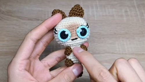 Crochet Cat keychain Pattern 8