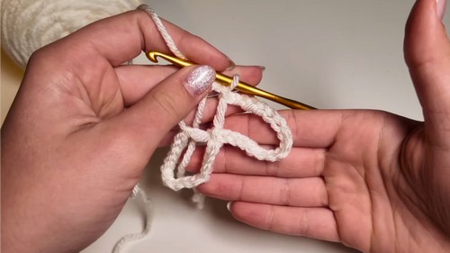 Crochet Chain Flowers Pattern 5