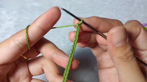 Crochet Cherry Keychain Pattern 1