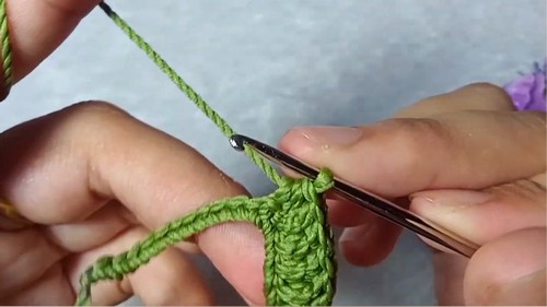 Crochet Cherry Keychain Pattern 2