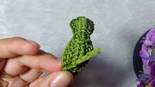 Crochet Cherry Keychain Pattern 3