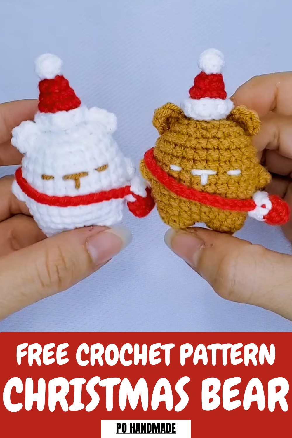 Crochet Christmas Bear Pattern