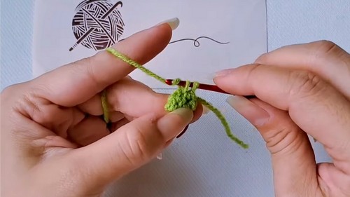 Crochet Christmas Elf Mushroom Pattern 1