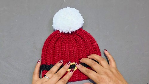 Crochet Christmas Hat Pattern 8