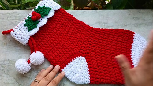 Crochet Christmas Stocking Pattern 8