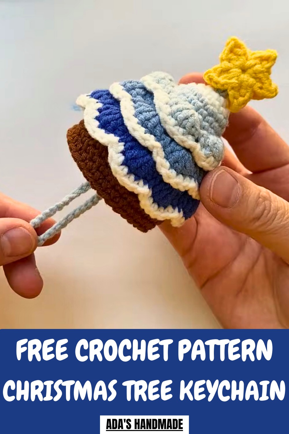 Crochet Christmas Tree Keychain Pattern