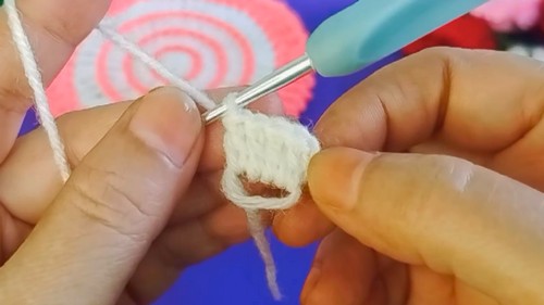 Crochet Coaster Flower Pattern 1