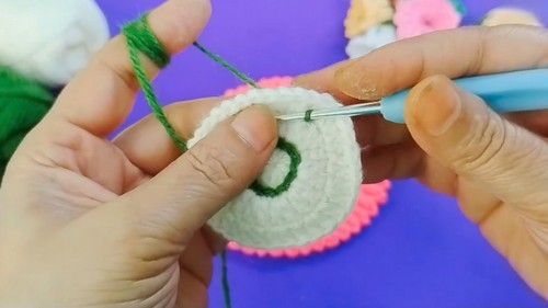 Crochet Coaster Flower Pattern 4