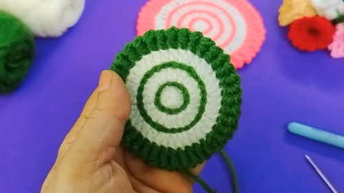 Crochet Coaster Flower Pattern 7