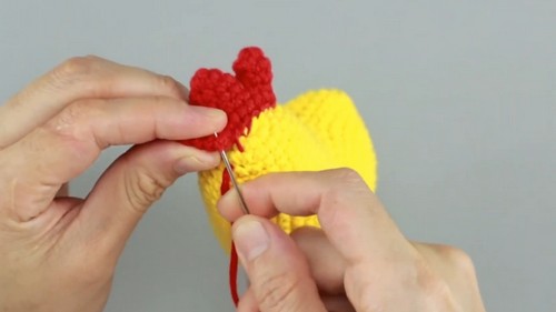 Crochet Cockerel Amigurumi Pattern 7