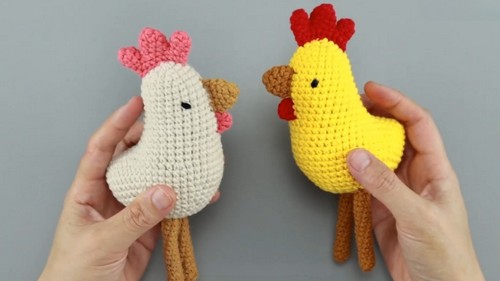Crochet Cockerel Amigurumi Pattern 8