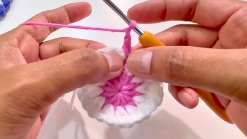 Crochet Coffee Coaster Pattern 4