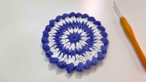 Crochet Coffee Coaster Pattern 7