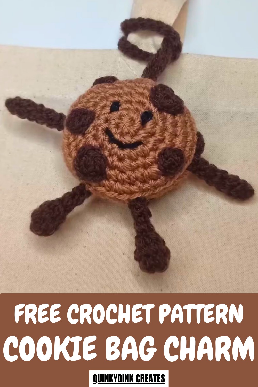 Crochet Cookie Bag Charm Pattern