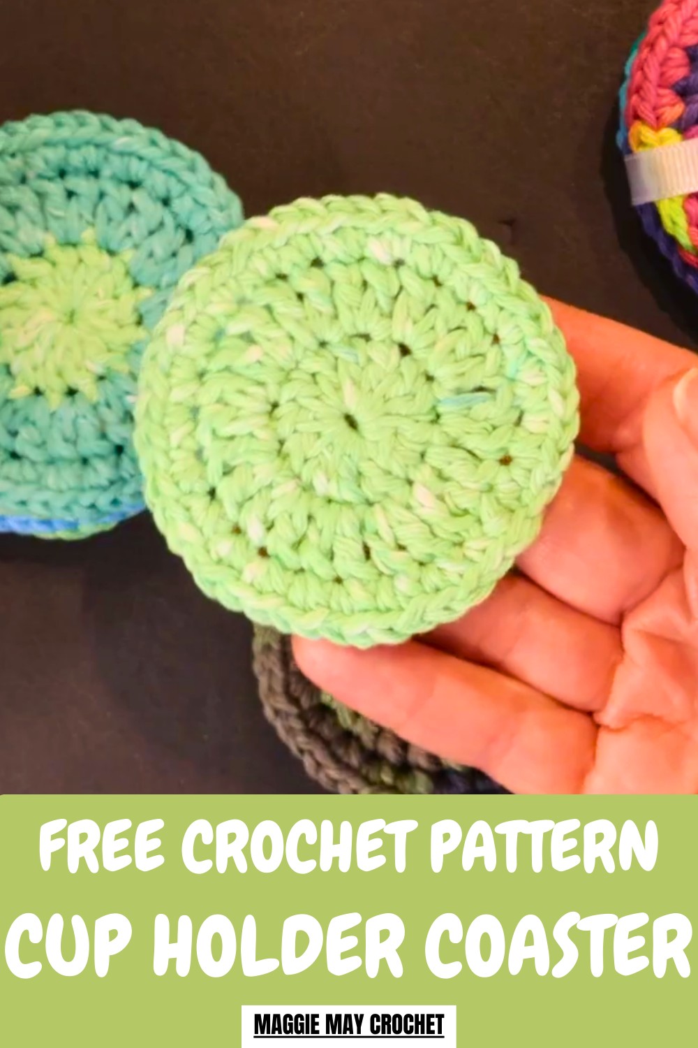 Crochet Cup Holder Coaster Pattern